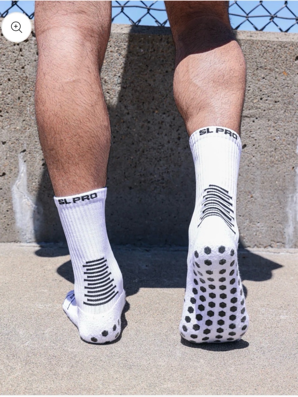 NEW Sunday League SL Pro Grip Socks Soccer White Size XL NWT